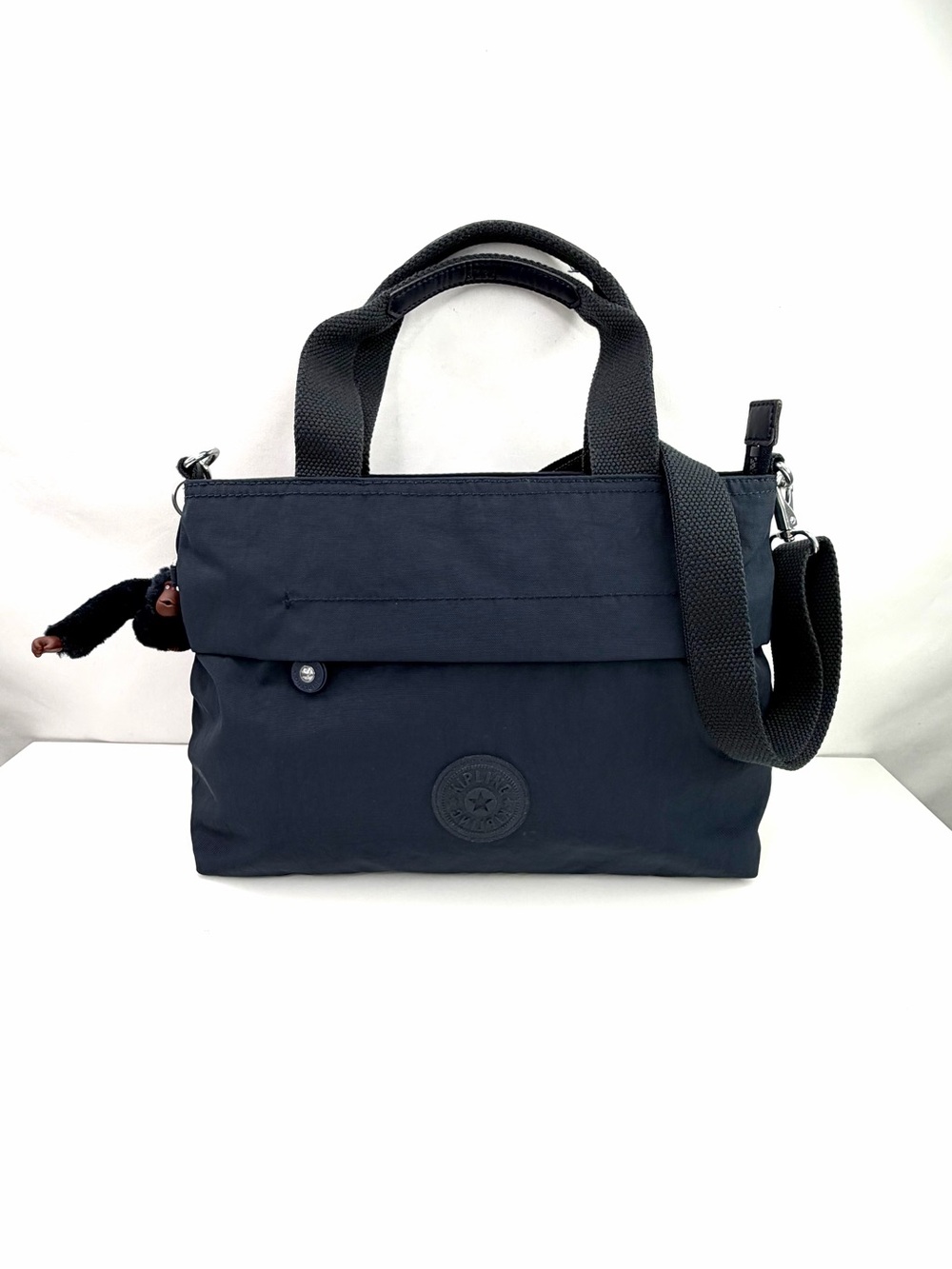 Kipling Navy Blue Convertible Espinosa Crossbody Hand Bag with Removable Strap